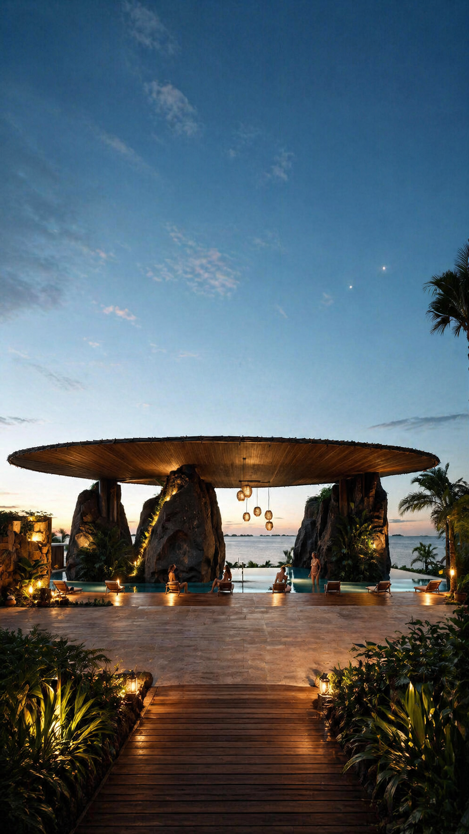 Club de Playa Stonehenge, Puerto Escondido